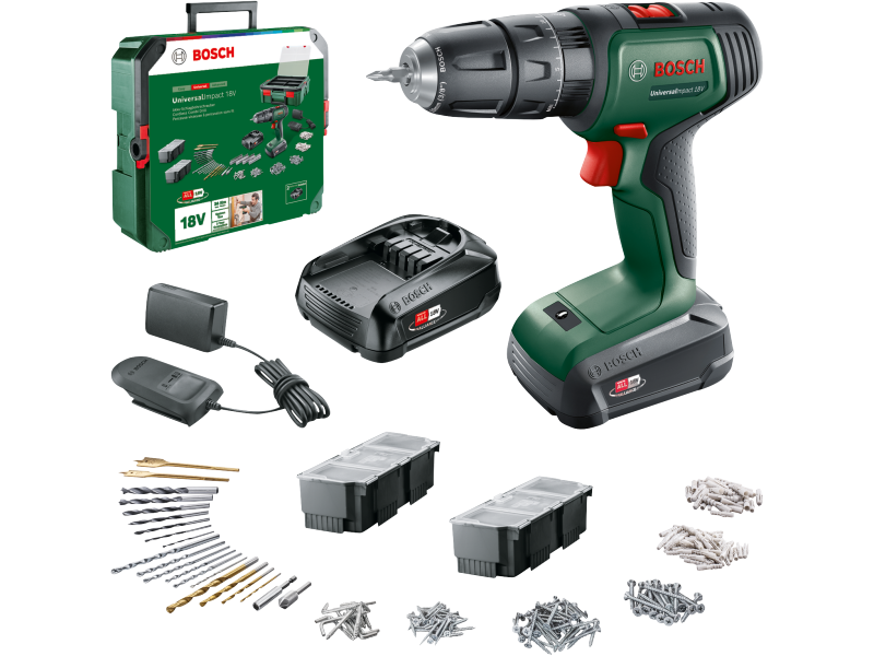 Akumulatorski udarni vrtalni vijačnik Bosch UniversalImpact 18, 06039D4103